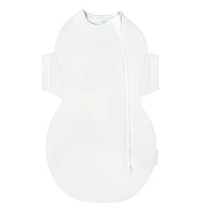 White Baby Sleep Sack Swaddle - Secure Zippered Sleep Sack